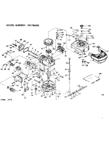 Replacement Parts parts for Craftsman Lawn & Garden Engine 143264482 from AppliancePartsPros.com