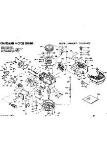 Replacement Parts parts for Craftsman Lawn & Garden Engine 143264632 from AppliancePartsPros.com