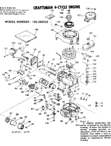 Replacement Parts parts for Craftsman Lawn & Garden Engine 143265032 from AppliancePartsPros.com