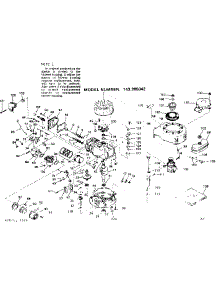 Engine parts for Craftsman Lawn & Garden Engine 143265042 from AppliancePartsPros.com