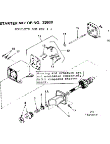 Starter Motor parts for Craftsman Lawn & Garden Engine 143265042 from AppliancePartsPros.com