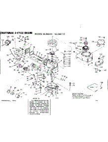 Replacement Parts parts for Craftsman Lawn & Garden Engine 143265172 from AppliancePartsPros.com