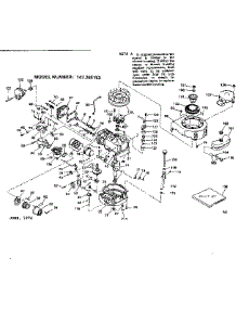 Replacement Parts parts for Craftsman Lawn & Garden Engine 143265192 from AppliancePartsPros.com