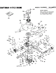 Replacement Parts parts for Craftsman Lawn & Garden Engine 143266032 from AppliancePartsPros.com