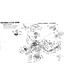 Replacement Parts parts for Craftsman Lawn & Garden Engine 143266042 from AppliancePartsPros.com