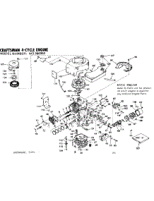 Replacement Parts parts for Craftsman Lawn & Garden Engine 143266092 from AppliancePartsPros.com