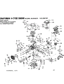 Replacement Parts parts for Craftsman Lawn & Garden Engine 143266162 from AppliancePartsPros.com