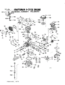 Engine parts for Craftsman Lawn & Garden Engine 143266202 from AppliancePartsPros.com