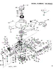 Replacement Parts parts for Craftsman Lawn & Garden Engine 143266382 from AppliancePartsPros.com