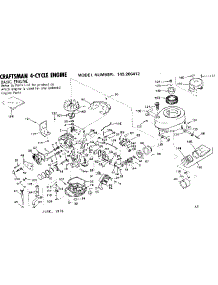 Replacement Parts parts for Craftsman Lawn & Garden Engine 143266412 from AppliancePartsPros.com