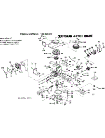 Engine parts for Craftsman Lawn & Garden Engine 143266422 from AppliancePartsPros.com