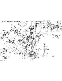 Engine parts for Craftsman Lawn & Garden Engine 143274142 from AppliancePartsPros.com