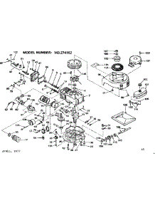 Replacement Parts parts for Craftsman Lawn & Garden Engine 143274162 from AppliancePartsPros.com