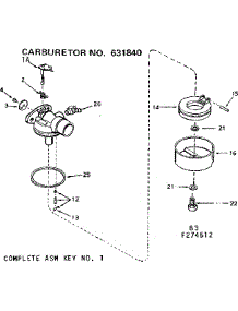 Carburetor parts for Craftsman Lawn & Garden Engine 143274512 from AppliancePartsPros.com