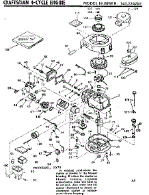 Replacement Parts parts for Craftsman Lawn & Garden Engine 143274702 from AppliancePartsPros.com