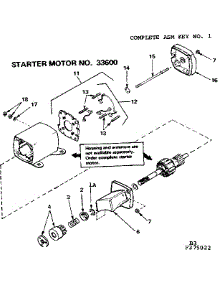 Starter Motor parts for Craftsman Lawn & Garden Engine 143275022 from AppliancePartsPros.com