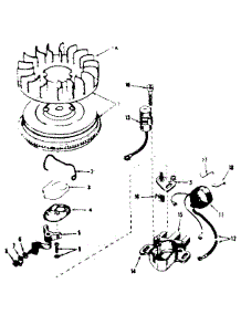Magneto No. 610848 parts for Craftsman Lawn & Garden Engine 143276062 from AppliancePartsPros.com