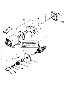 Starter Motor No. 33605 parts for Craftsman Lawn & Garden Engine 143276062 from AppliancePartsPros.com