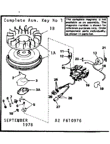 Magneto parts for Craftsman Lawn & Garden Engine 143276192 from AppliancePartsPros.com