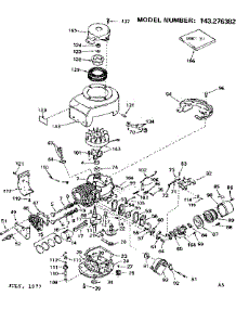 Replacement Parts parts for Craftsman Lawn & Garden Engine 143276382 from AppliancePartsPros.com