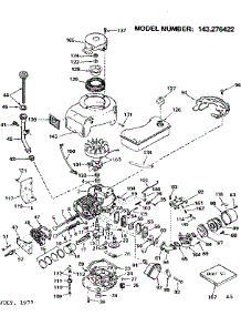 Replacement Parts parts for Craftsman Lawn & Garden Engine 143276422 from AppliancePartsPros.com