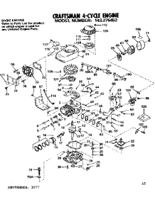 Replacement Parts parts for Craftsman Lawn & Garden Engine 143276452 from AppliancePartsPros.com