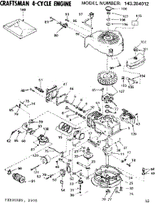 Replacement Parts parts for Craftsman Lawn & Garden Engine 143284012 from AppliancePartsPros.com