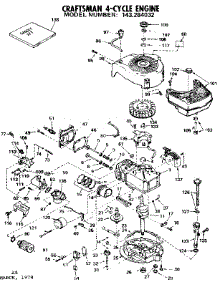 Replacement Parts parts for Craftsman Lawn & Garden Engine 143284032 from AppliancePartsPros.com