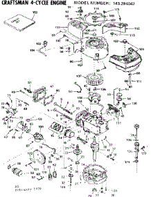 Replacement Parts parts for Craftsman Lawn & Garden Engine 143284042 from AppliancePartsPros.com