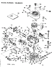 Replacement Parts parts for Craftsman Lawn & Garden Engine 143284072 from AppliancePartsPros.com