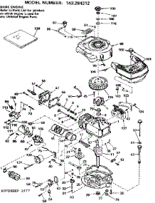 Replacement Parts parts for Craftsman Lawn & Garden Engine 143284312 from AppliancePartsPros.com