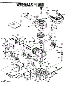 Replacement Parts parts for Craftsman Lawn & Garden Engine 143284382 from AppliancePartsPros.com