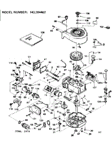 Replacement Parts parts for Craftsman Lawn & Garden Engine 143284462 from AppliancePartsPros.com