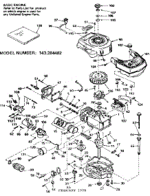 Replacement Parts parts for Craftsman Lawn & Garden Engine 143284482 from AppliancePartsPros.com