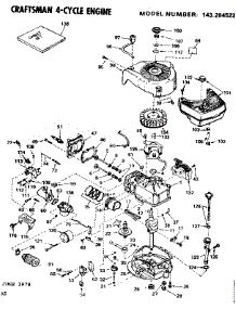 Replacement Parts parts for Craftsman Lawn & Garden Engine 143284522 from AppliancePartsPros.com