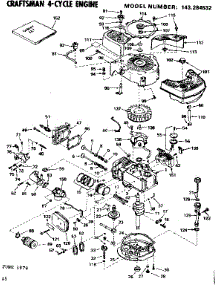 Replacement Parts parts for Craftsman Lawn & Garden Engine 143284532 from AppliancePartsPros.com