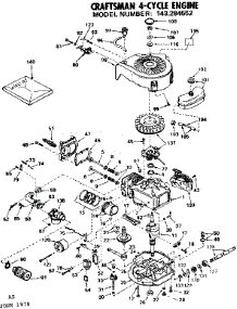 Replacement Parts parts for Craftsman Lawn & Garden Engine 143284552 from AppliancePartsPros.com
