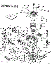 Replacement Parts parts for Craftsman Lawn & Garden Engine 143284602 from AppliancePartsPros.com