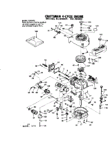 Replacement Parts parts for Craftsman Lawn & Garden Engine 143284652 from AppliancePartsPros.com