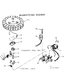Magneto parts for Craftsman Lawn & Garden Engine 143284712 from AppliancePartsPros.com
