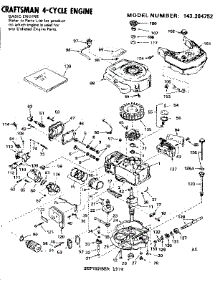 Replacement Parts parts for Craftsman Lawn & Garden Engine 143284752 from AppliancePartsPros.com