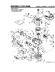 Replacement Parts parts for Craftsman Lawn & Garden Engine 143284772 from AppliancePartsPros.com