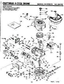 Replacement Parts parts for Craftsman Lawn & Garden Engine 143284782 from AppliancePartsPros.com