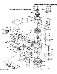 Replacement Parts parts for Craftsman Lawn & Garden Engine 143285052 from AppliancePartsPros.com
