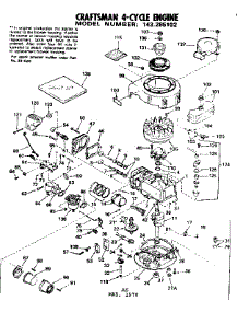 Replacement Parts parts for Craftsman Lawn & Garden Engine 143285102 from AppliancePartsPros.com