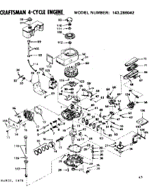 Replacement Parts parts for Craftsman Lawn & Garden Engine 143286042 from AppliancePartsPros.com