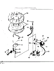 Magneto No. 610848 parts for Craftsman Lawn & Garden Engine 143286272 from AppliancePartsPros.com