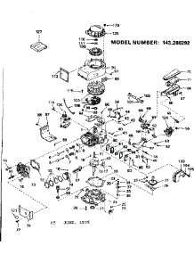 Replacement Parts parts for Craftsman Lawn & Garden Engine 143286292 from AppliancePartsPros.com