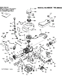 Replacement Parts parts for Craftsman Lawn & Garden Engine 143286332 from AppliancePartsPros.com