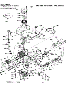 Replacement Parts parts for Craftsman Lawn & Garden Engine 143286342 from AppliancePartsPros.com